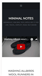 Mobile Screenshot of minimalnotes.com