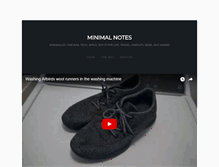 Tablet Screenshot of minimalnotes.com